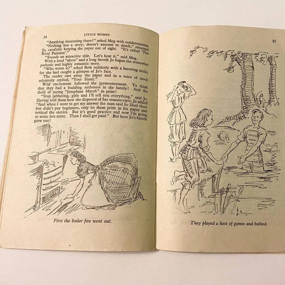 Vintage Little  Women Booklet Retold by Mary Farrer Studley Press Paperback - Picture 9 of 11